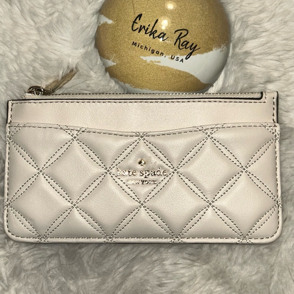 Kate Spade Cream Quilted Wallet